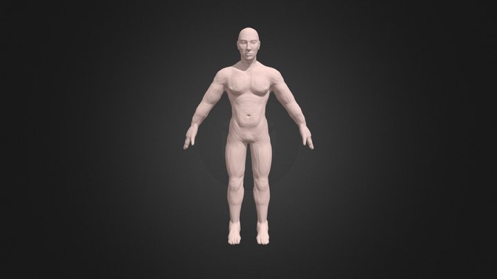 full body pre topology 3D Model