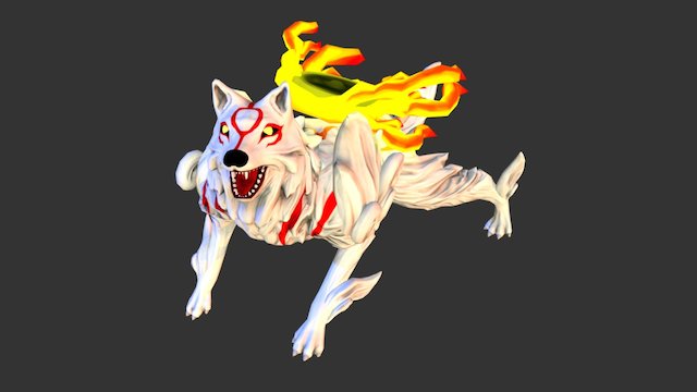 Amaterasu Ookami - another version (fan art) 3D Model