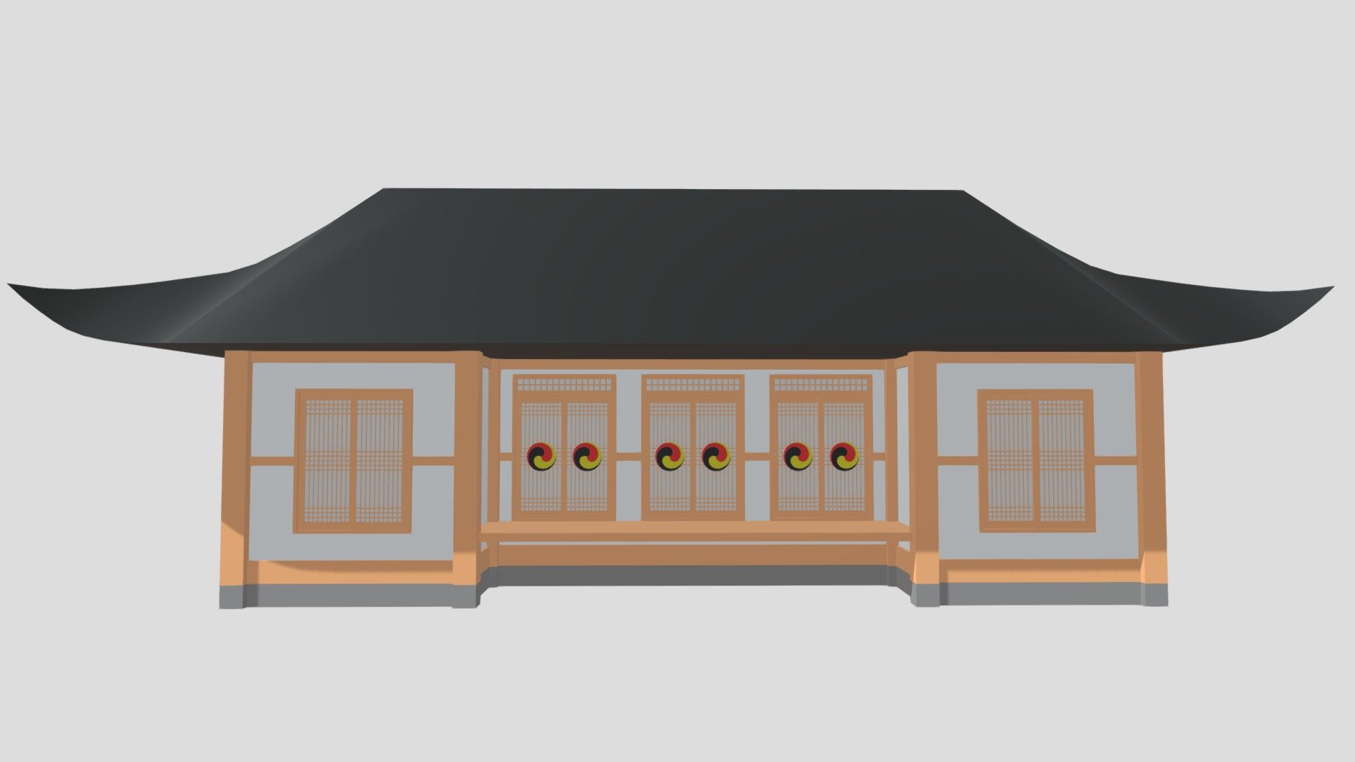 Korean Traditional House Hanok - Buy Royalty Free 3D model by Philip ...
