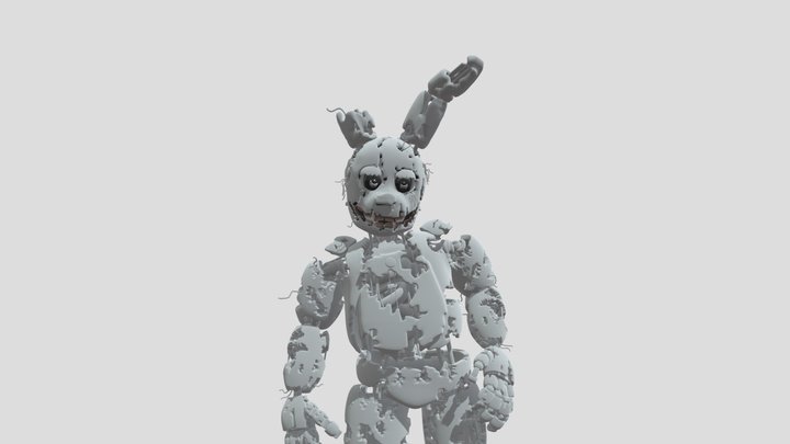Official Scott Cawton Springtrap 3D Model