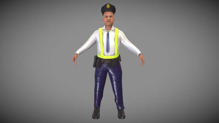Security Guard 3D Model