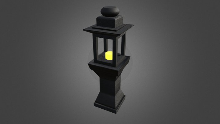 stone lamp 3D Model