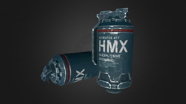HE Grenade from Elysium 3D Model