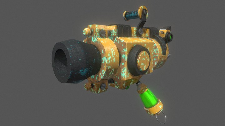Plasma Gun 3D Model