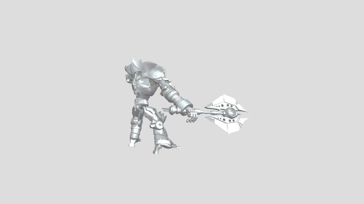 Fire Golem 3D Model