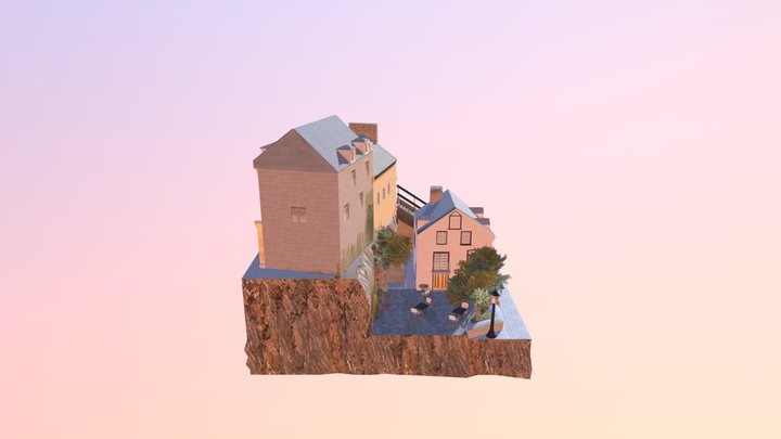 Cityscene Quebec 3D Model