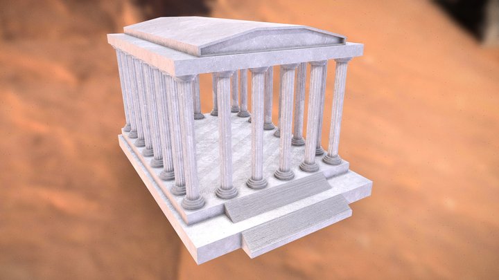 Empty Temple 3D Model