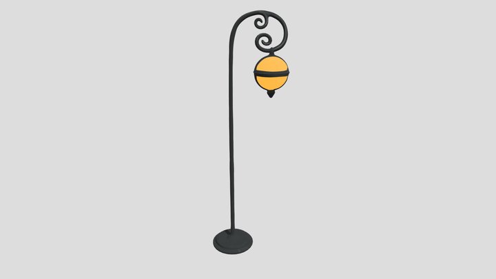 Stylized Victorian Lantern 3D Model