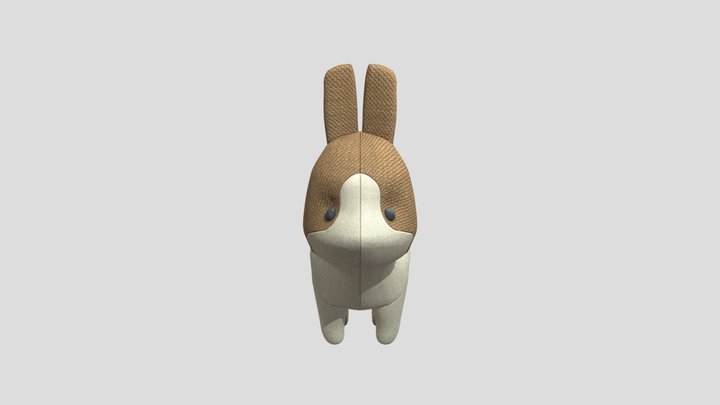 うさぎのぬいぐるみ 3D Model