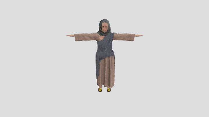 Old woman 3D Model