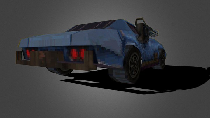 Twisted Metal Black Spectre demake 3D Model