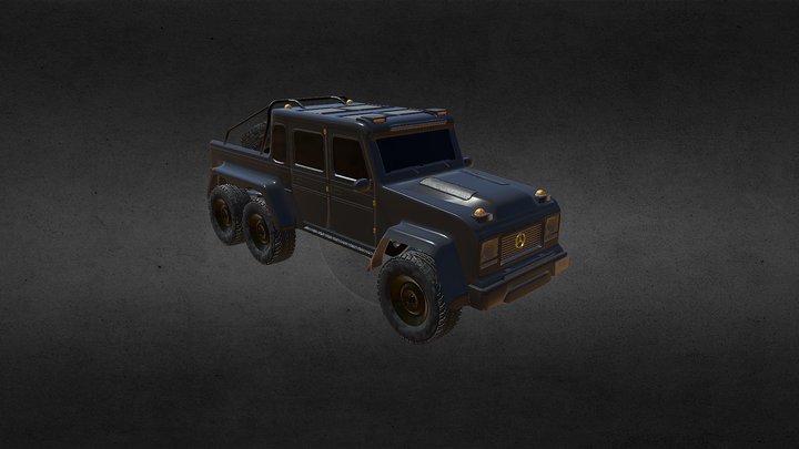 Mercedes 6x6 3D Model
