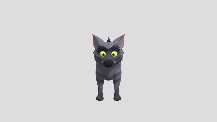 Stylized+wolf+3d+model