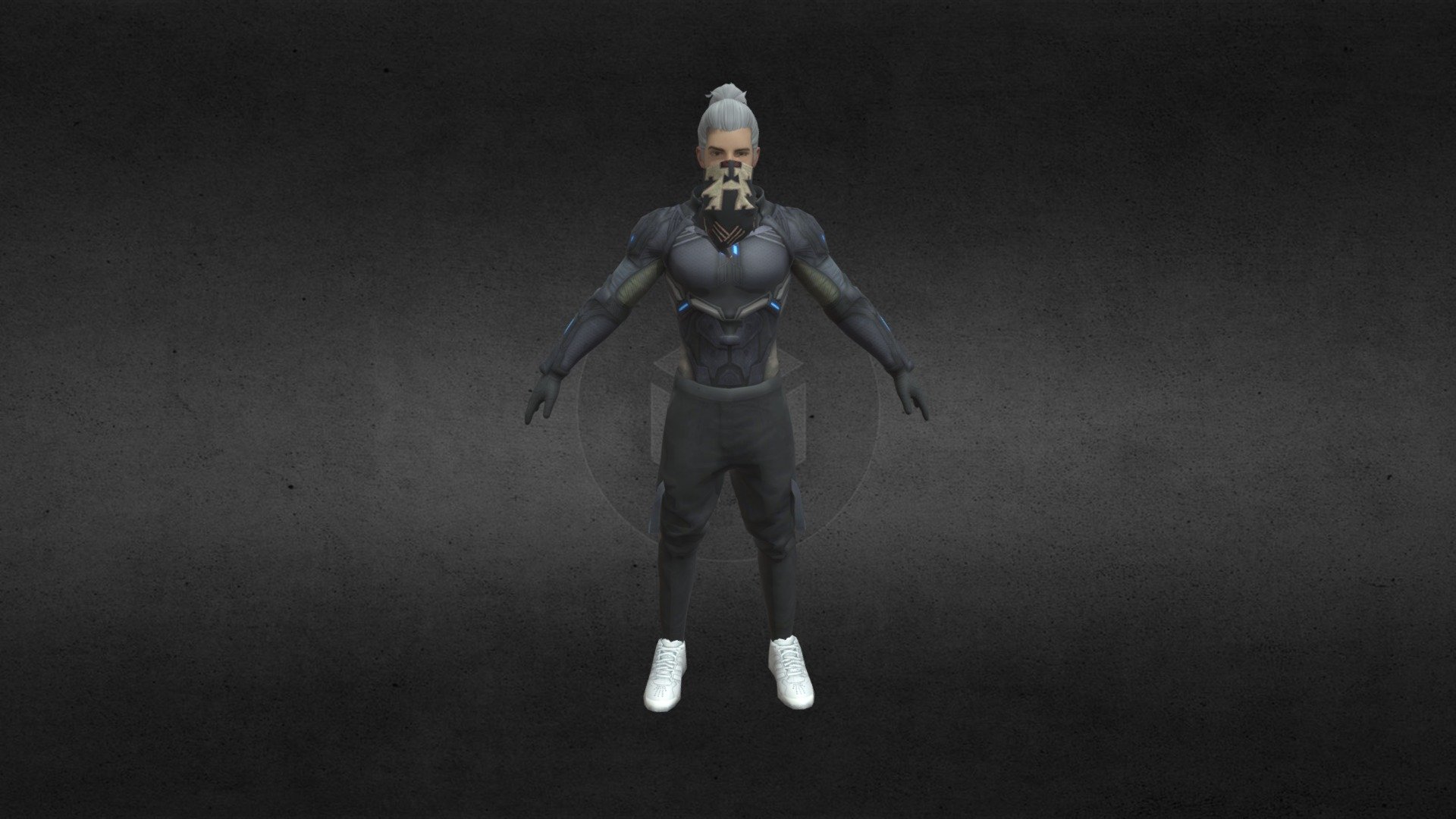 freefire new 3d model  by pace gaming — Sketchfab embed 3D viewer