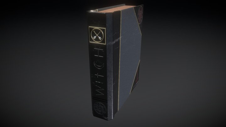 witch book 3D Model