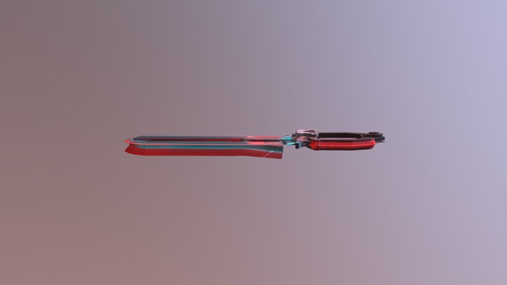 297_ Red strider sword Mk2 3D Model