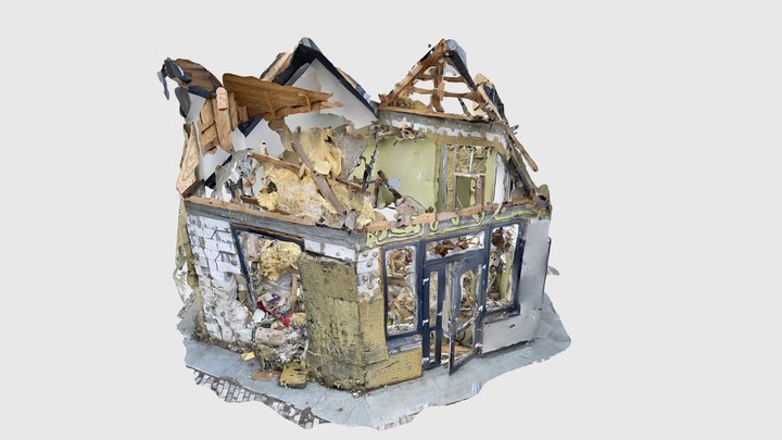 Destroyed flower shop in Ukraine – Gratis 3D-model STL