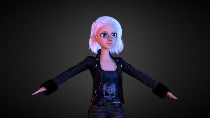 Biker 3D Model