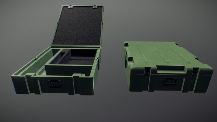 Plastic Military Box 3D Model