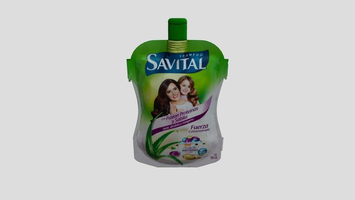 Savital Shampoo Pouch 3D Model