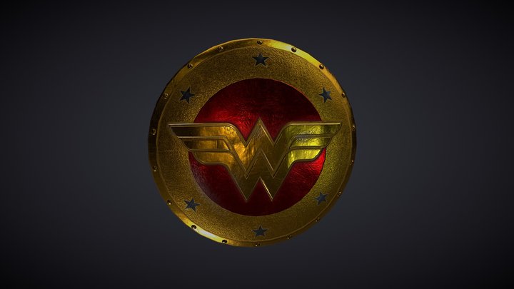 WonderWoman Shield /  Escudo Mulher Maravilha 3D Model