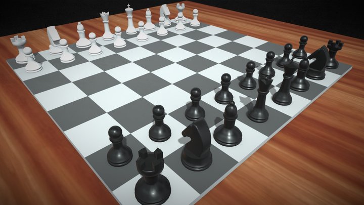 Chess Game Complete - Jogo de Xadrez 3D model