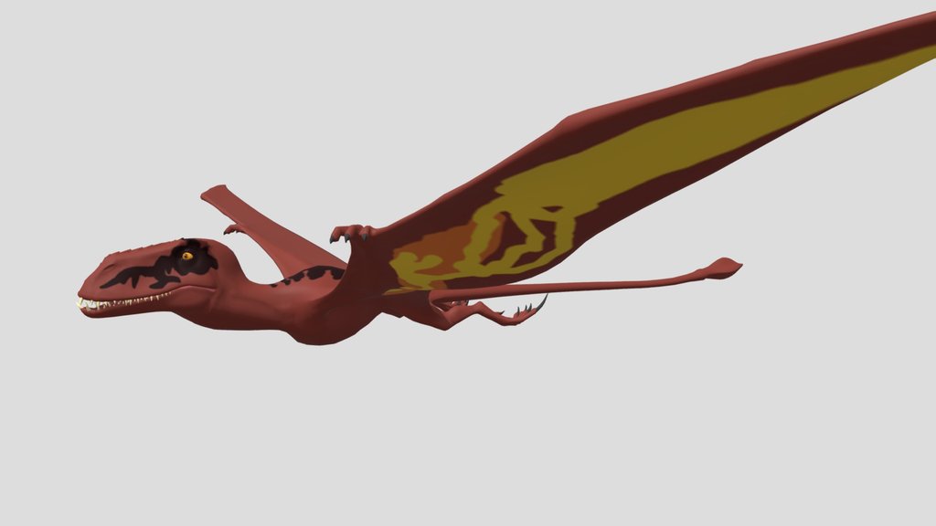 red mattel dimorphodon (animated)