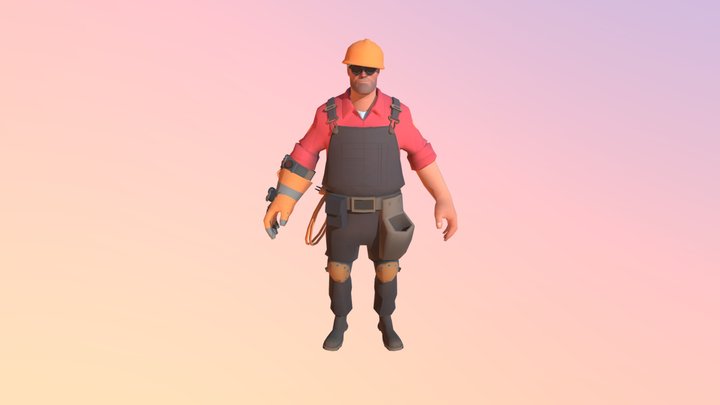 tf2-engineer 3D Model