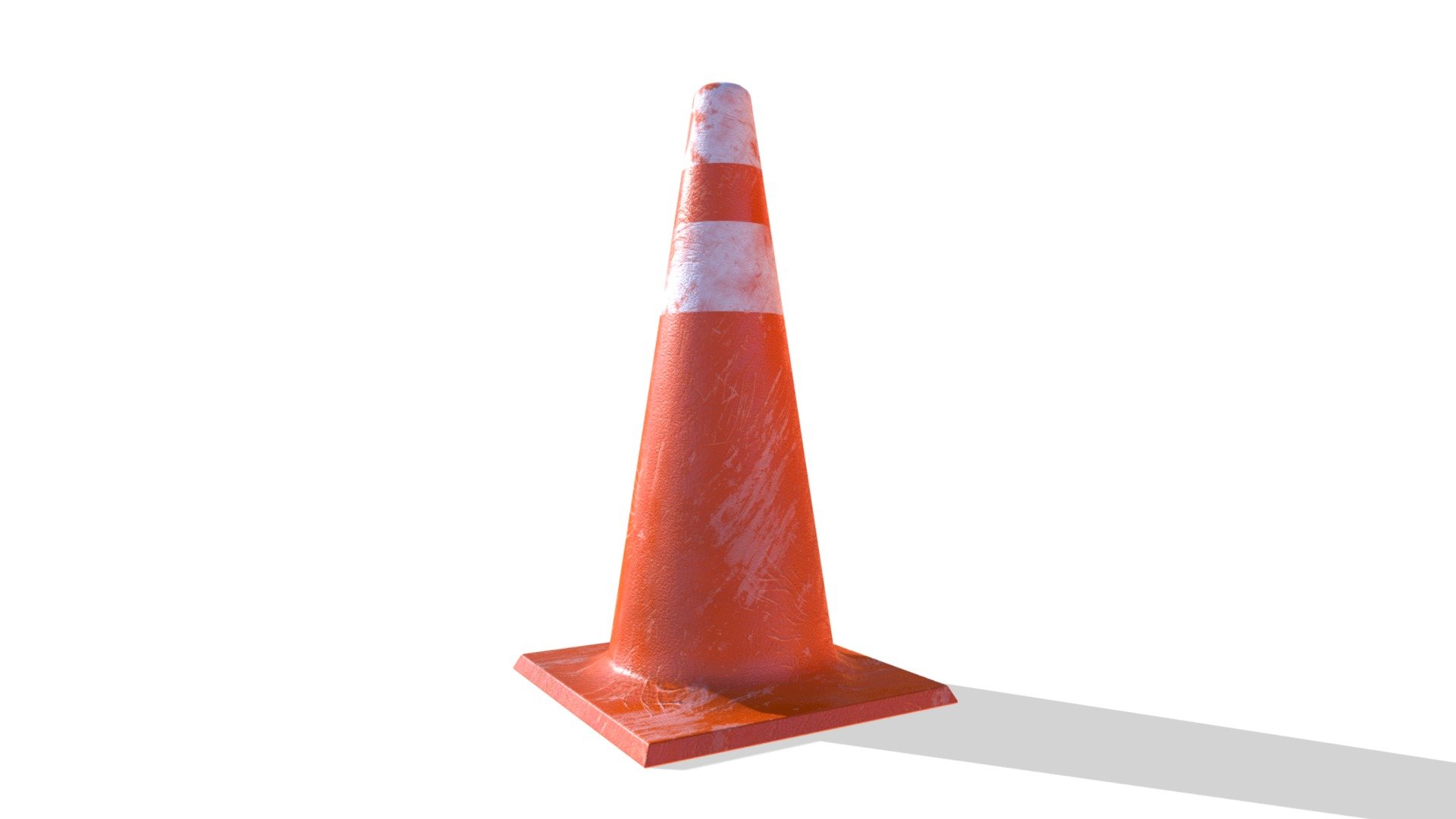 Worn Traffic Cone