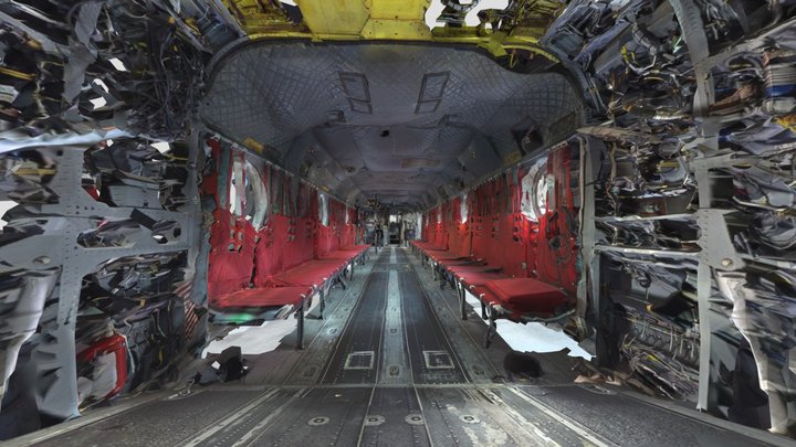 CH-47D Chinook Helicopter 3D Model