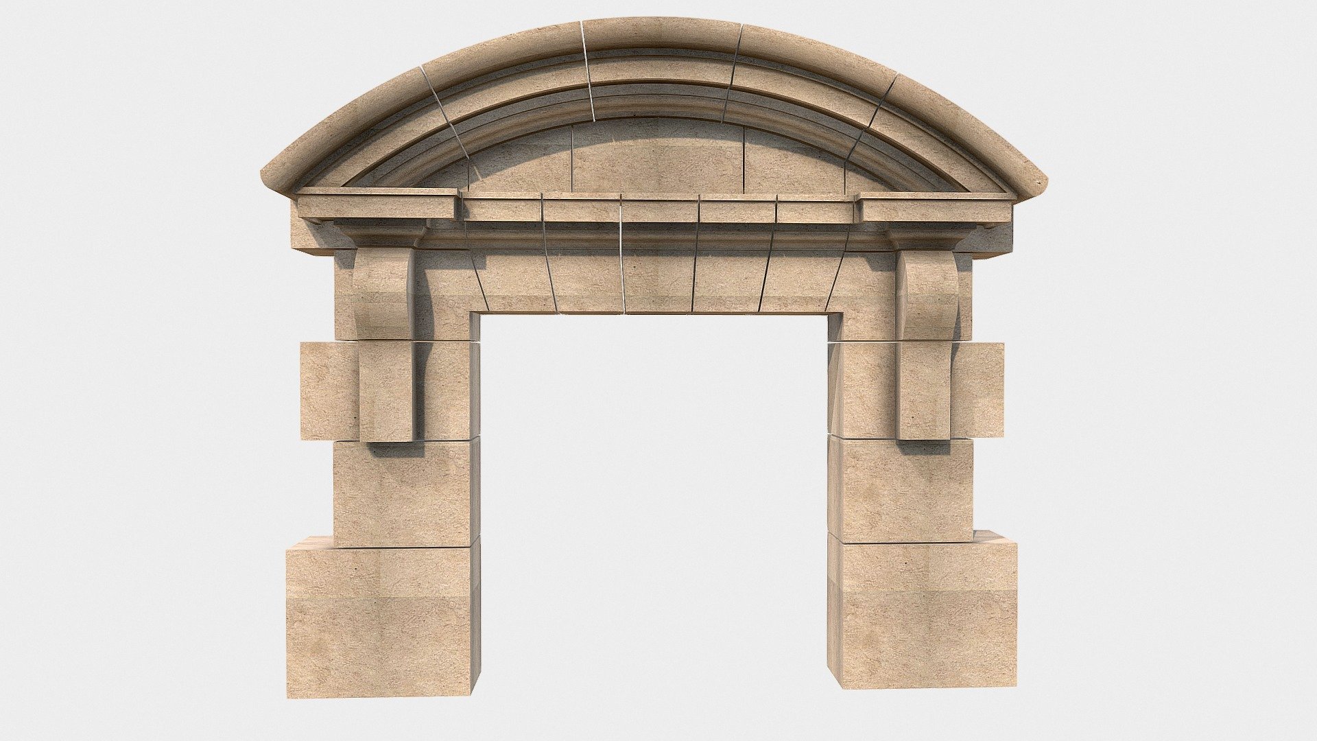 Fronton circulaire d’époque Classique. - 3D model by Lycée Hector ...