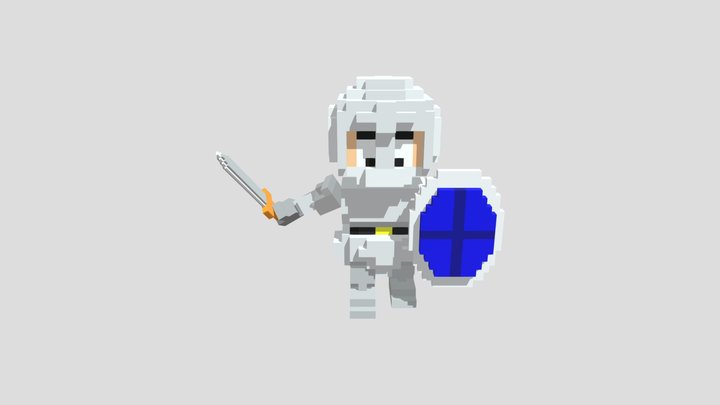 voxel warrior 3D Model