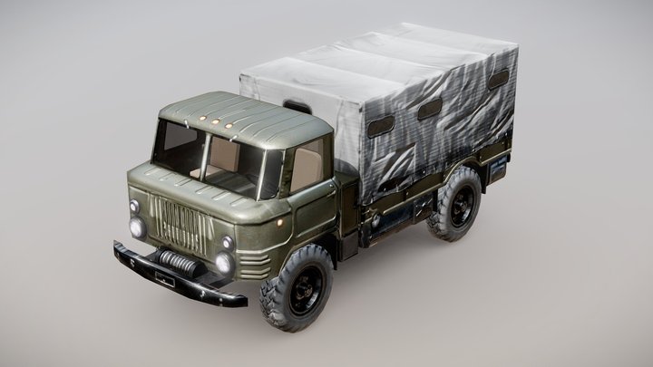GAZ-66 Offroad Truck 3D Model