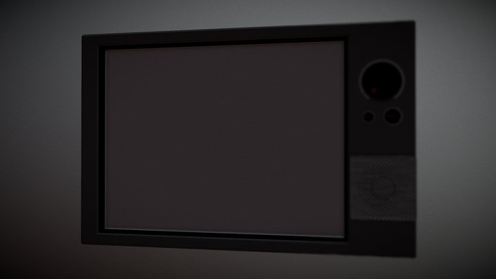 Simple Old TV 3D Model