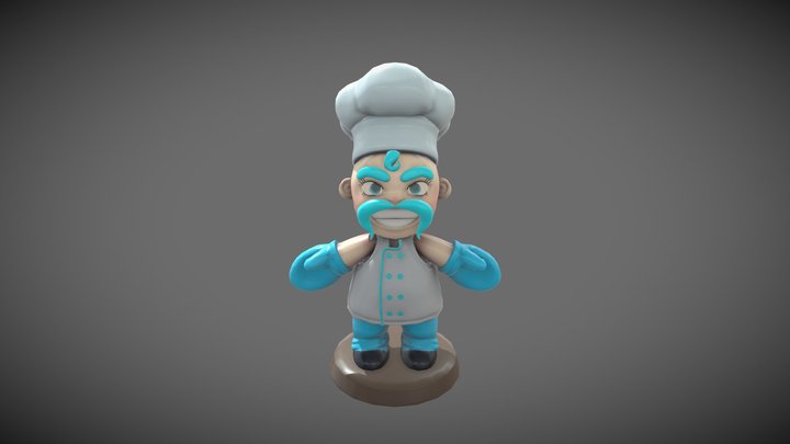 Chef Character 3D Model