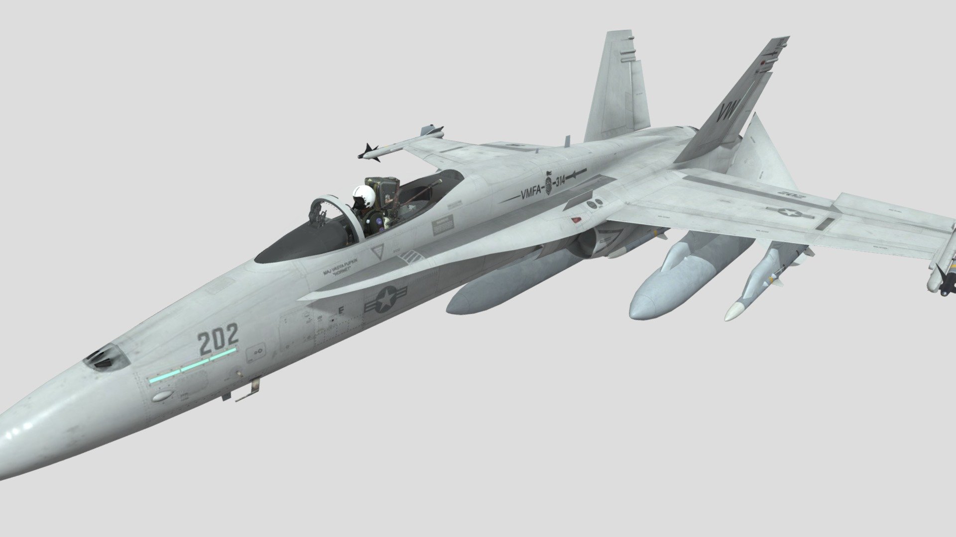 F/A-18C Hornet - Download Free 3D model by CreadorDeMu [1cc5824 ...
