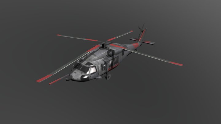 Black Hawktest 3D Model