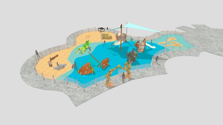 Bayfront Park - Marina Jack 3D Model