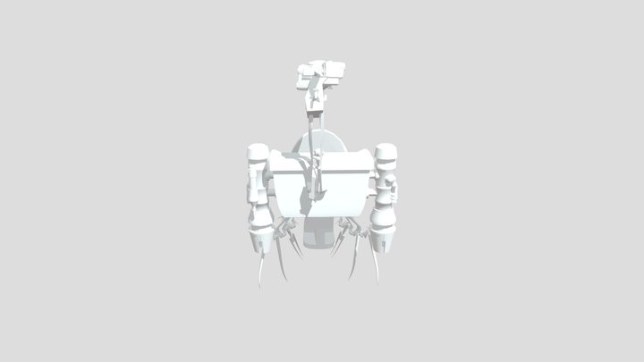Scientist Toilet Rigged 3D Model