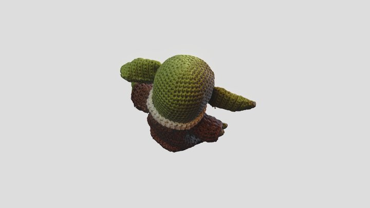 Crochet Grogu 3D Model