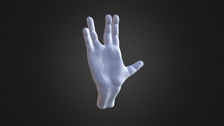 SCULPTJANUARY 17 - Hand pose 3D Model