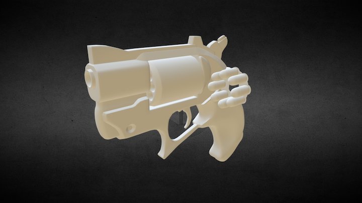 revolver_HighPoly 3D Model