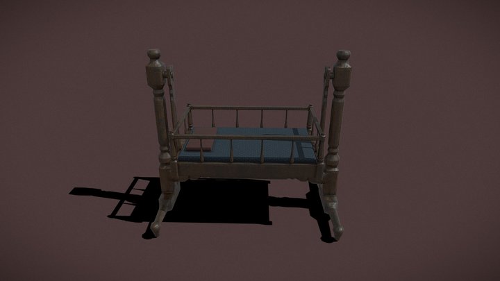 Antique Medieval Cradle – Free 3D Model STL