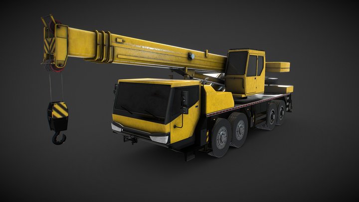 Crane Truck 3D Model
