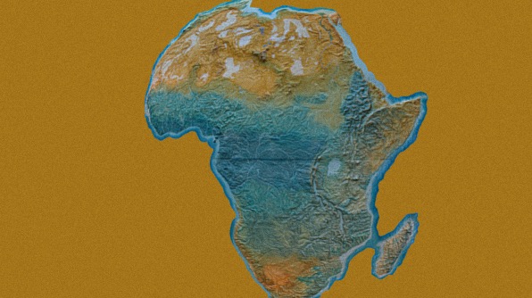 Africa 3D map