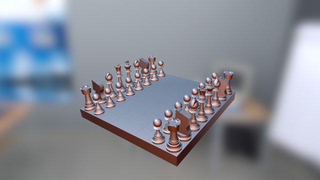 Ajedrez 3D Model