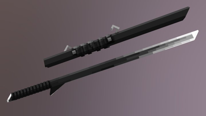 Sword in sheath 3D Model