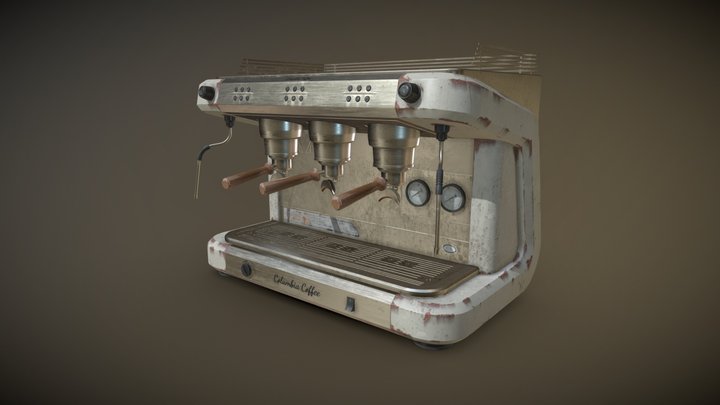 Espresso Machine - Unreal Ready 3D Model