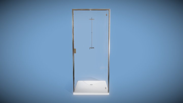 Shower Square U 3D Model