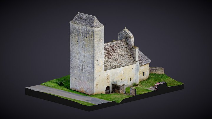 AIGUEPARSE | ÉGLISE 3D Model